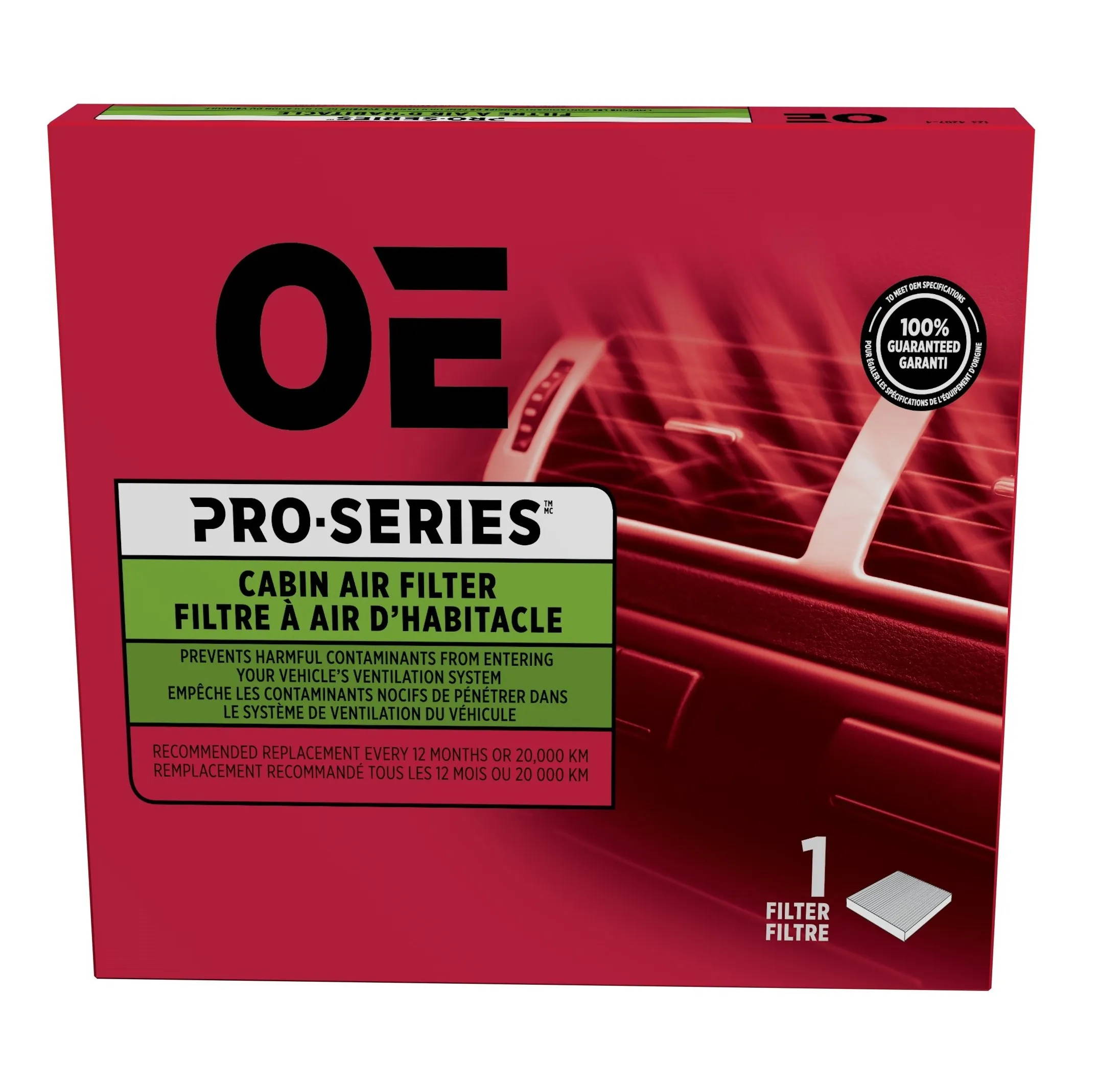 pro series oe cabin air filter