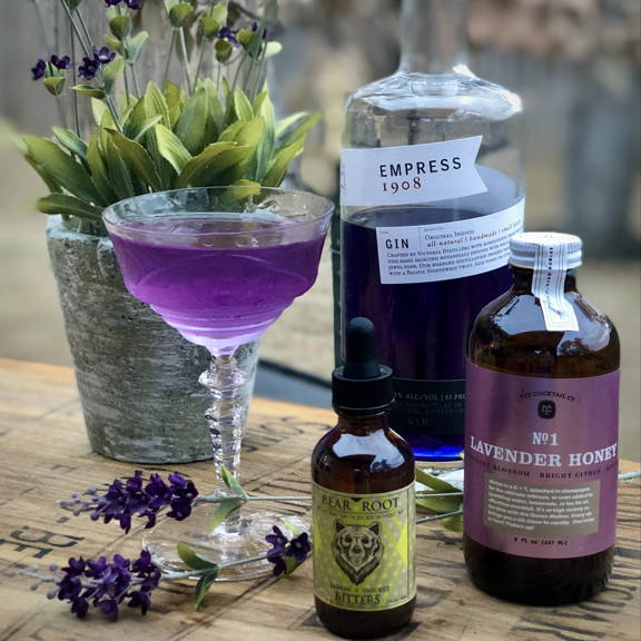 lavender honey purple cocktail