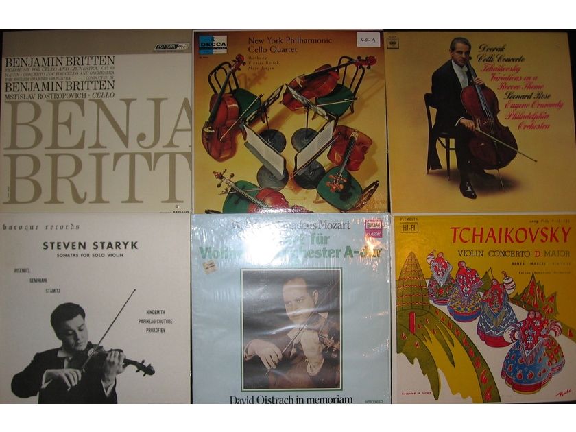 30 Classical Lp lot - Violin, Cello, Strings etc Original prints Nice Collection