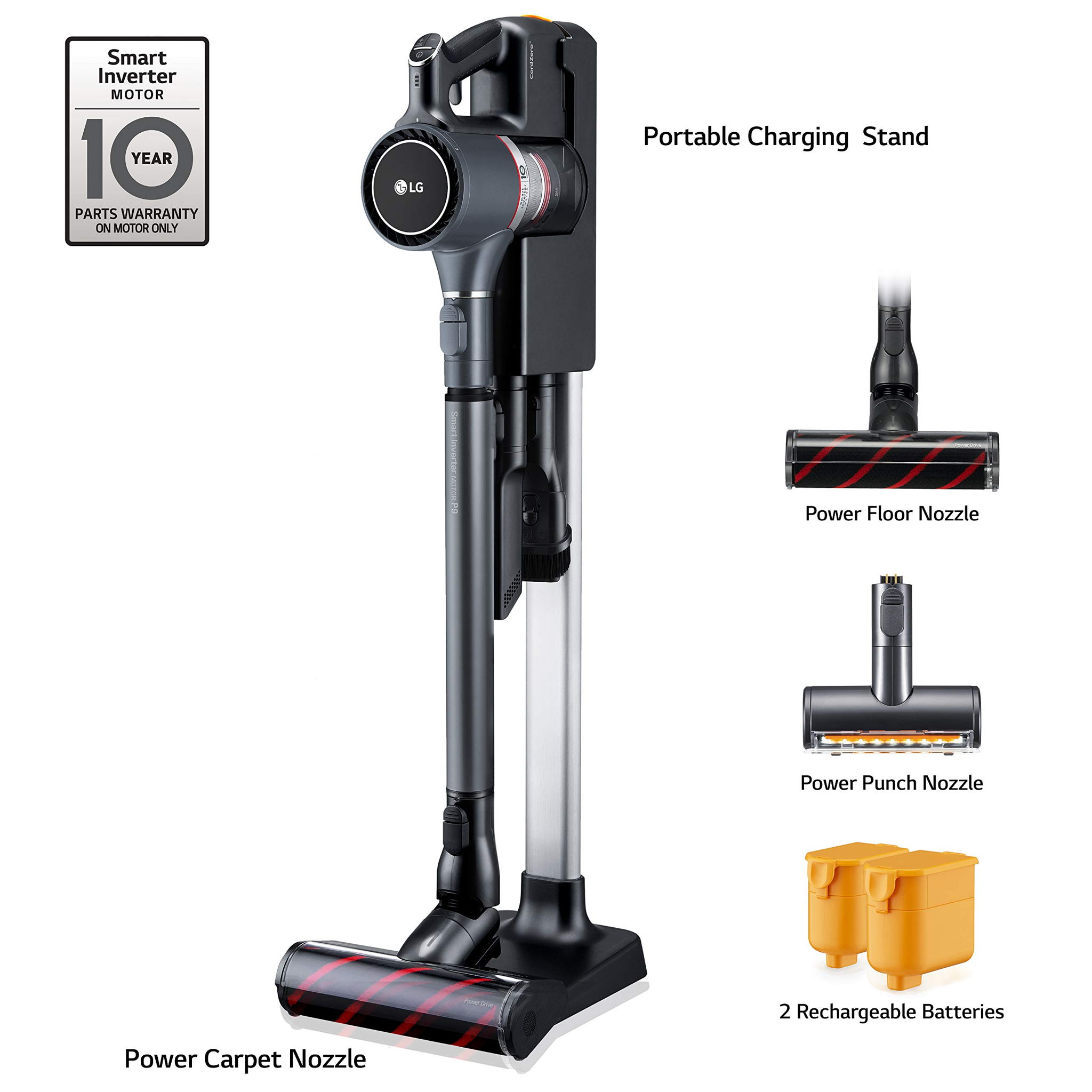 Dyson V10 Cyclone Cordless Stick Vacuum Cleaners Vs Lg Cordzero A9 Charge A905rm A907gms Slant