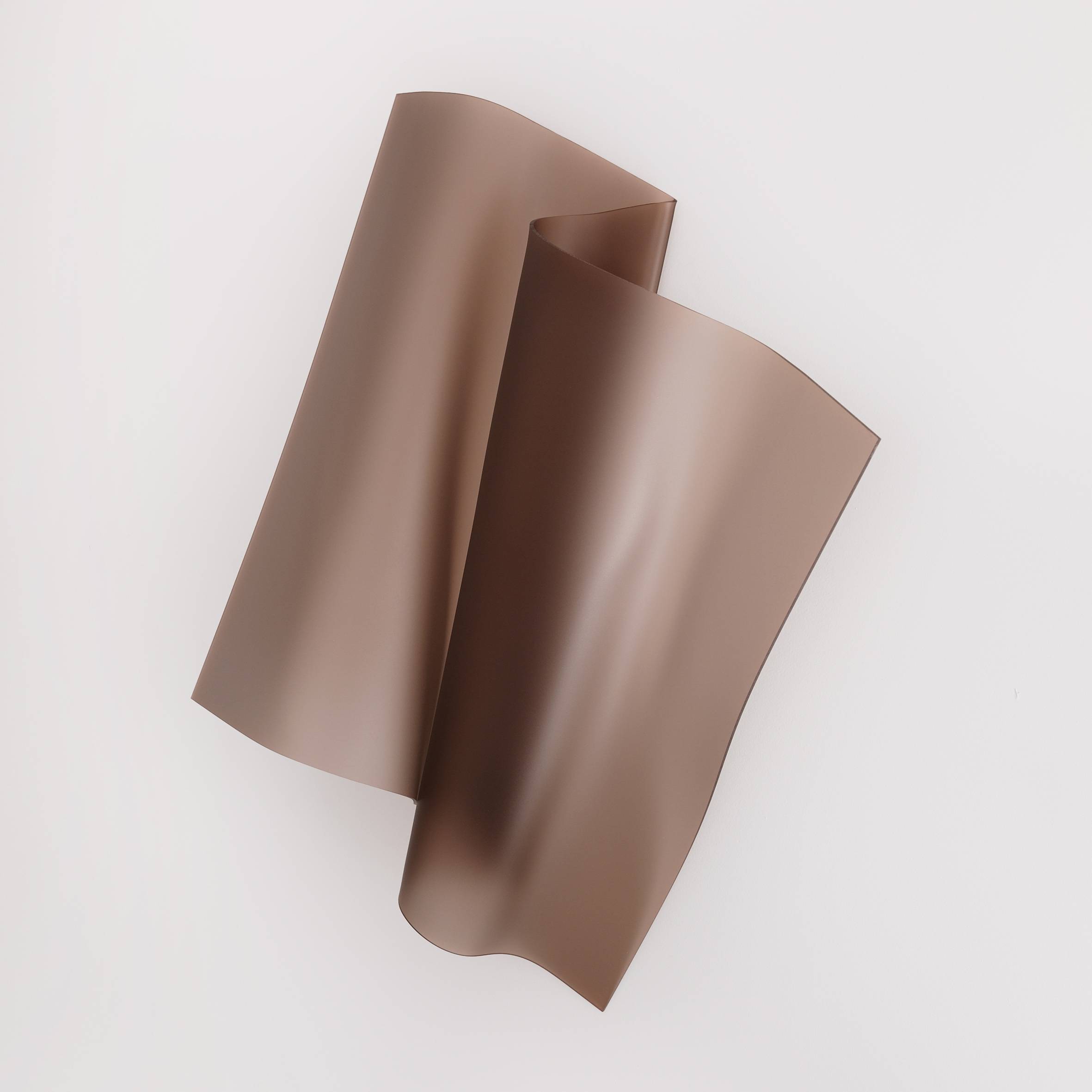 Frosted Mocha by Adele Naidoo - A wall art sculpture in chocolate/mocha tone with frosted finish
