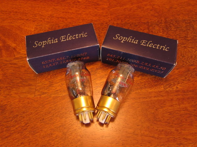 Sophia 6SN7 Pair Grade A Tubes Barely Used!