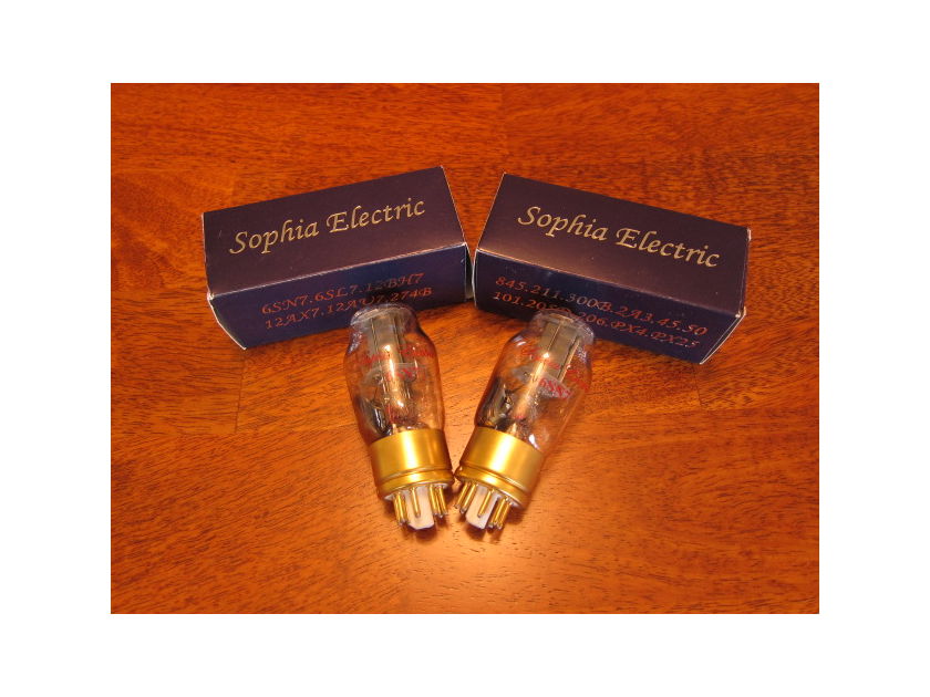 Sophia 6SN7 Pair Grade A Tubes Barely Used!