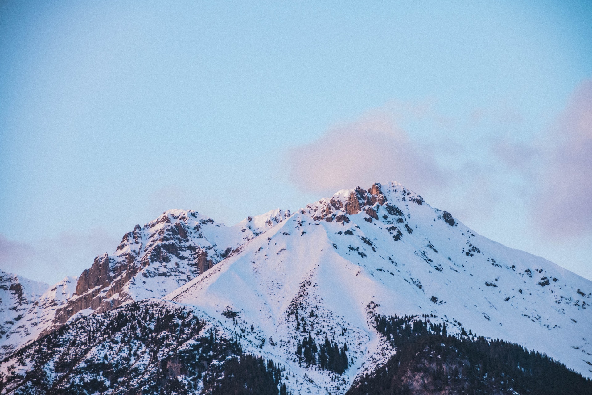 An alpine mountain