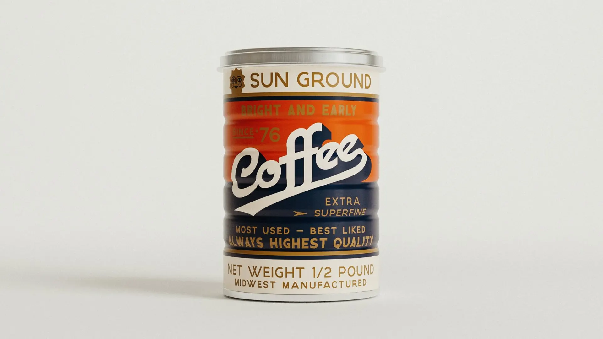 Pack of the Month: Roaster Works With Studio MPLS to Bring Its Coffee Tins to Bold, Retro Life