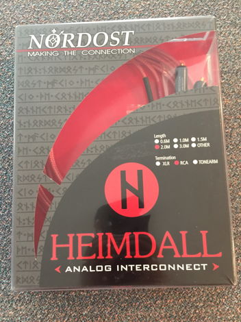 Nordost Heimdall 2.0M RCA stereo pair interconnect