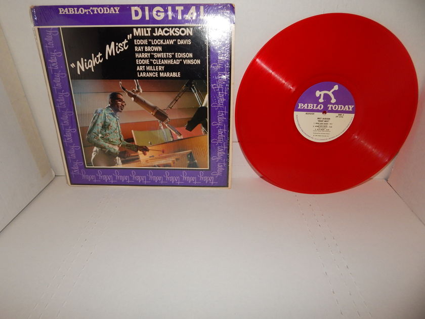 MILT JACKSON 'NIGHT MIST' Eddie Lockjaw Davis - Ray Brown Sweets Cleanhead Vinson '81 Shrink Pablo RED Vinyl LP NM