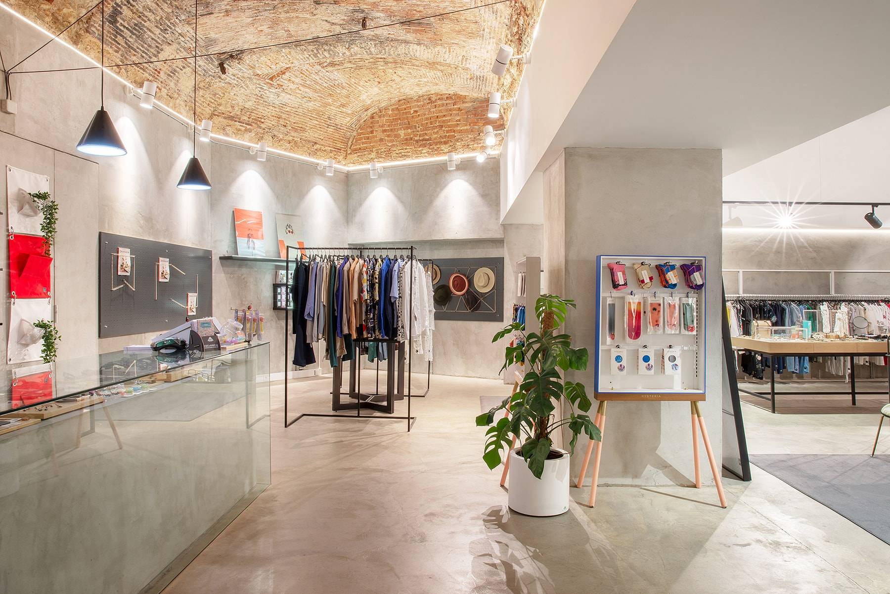 Inside view at maranathahouston curated concept shop in downtown Lisboa