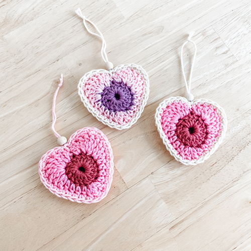 Be Mine Heart Ornament Crochet Pattern