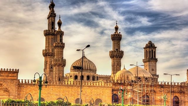 The Al-Azhar Mosque in Cairo, Egypt