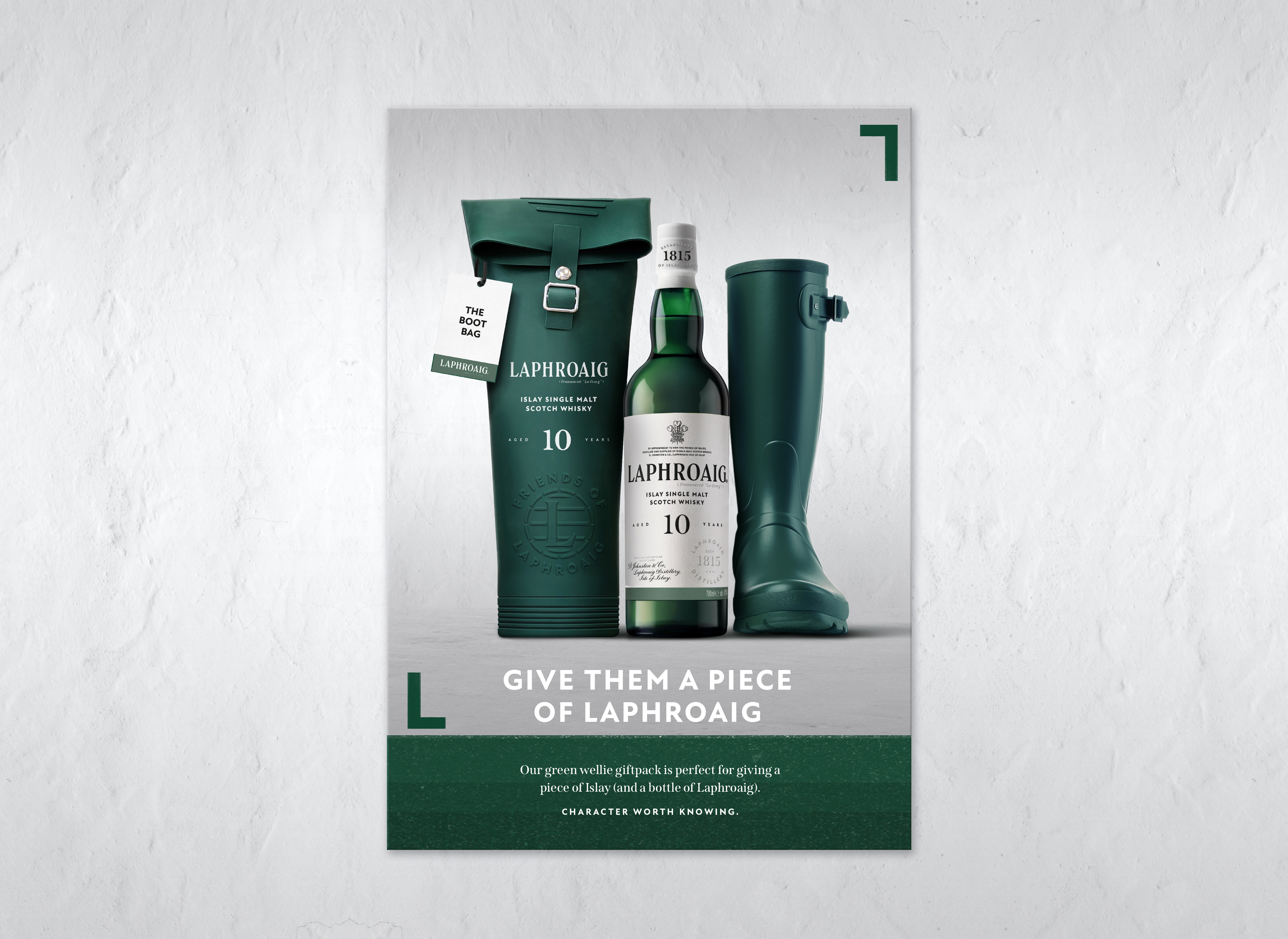 Two Scottish Icons Come Together for Laphroaig’s Wellie-Inspired Packaging