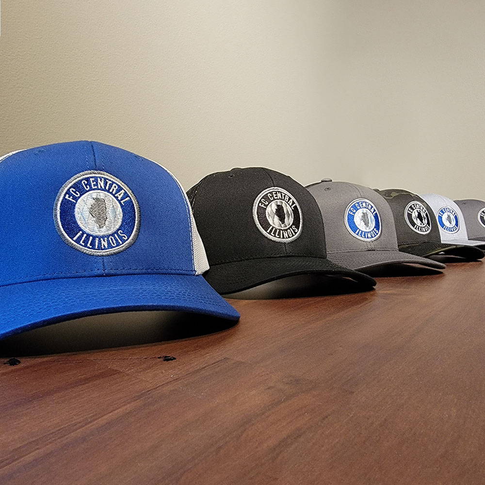 FC CENTRAL ILLINOIS YOUTH SOCCER EMBROIDERED LOGO HATS
