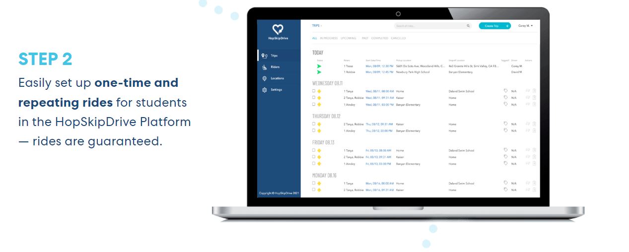 HopSkipDrive product / service