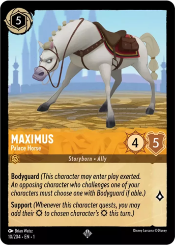 Maximus card from Disney's Lorcana: The First Chapter.