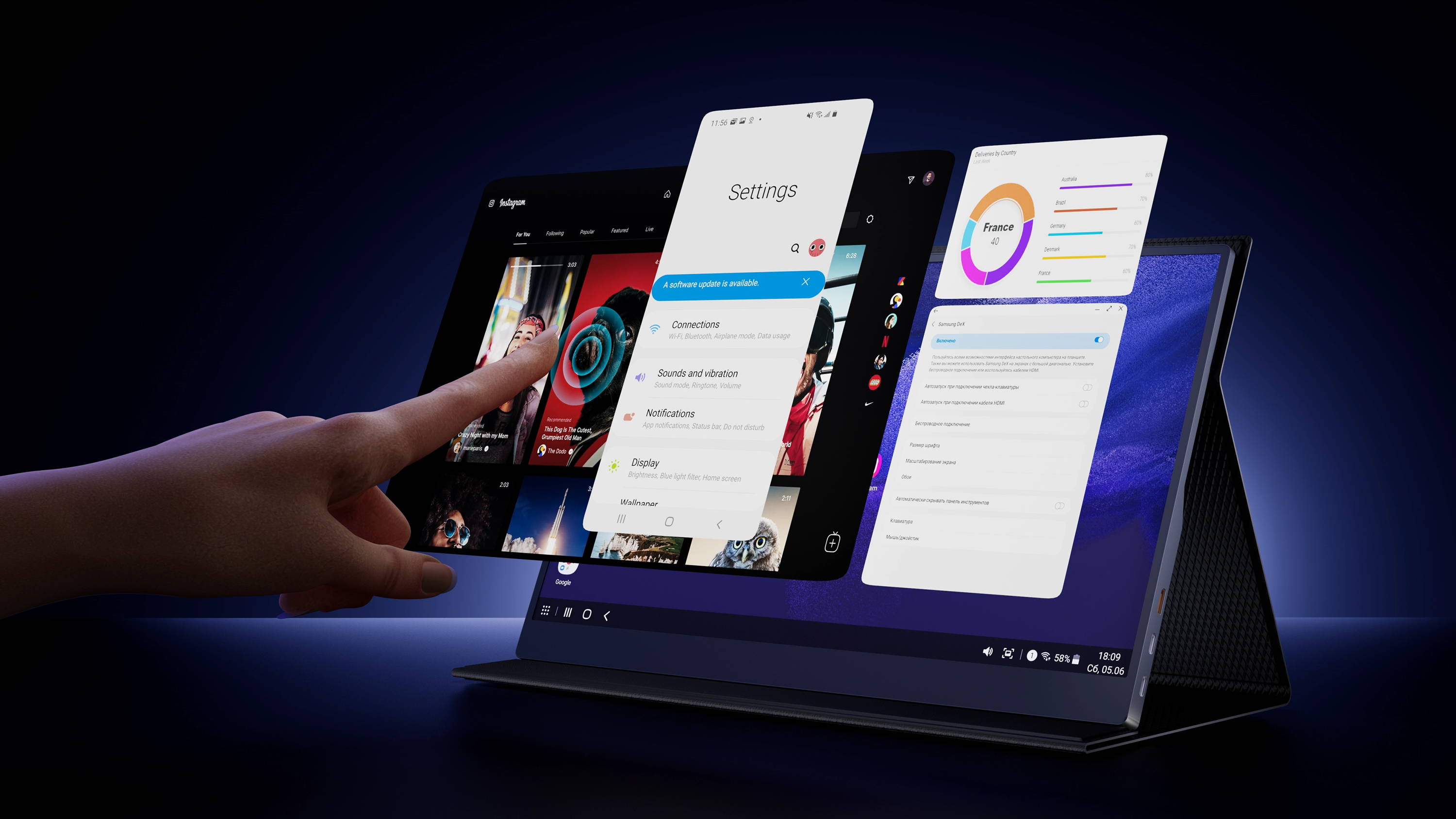 Touch Screen Display Monitor 15 Inch 1080P | UPERFECT