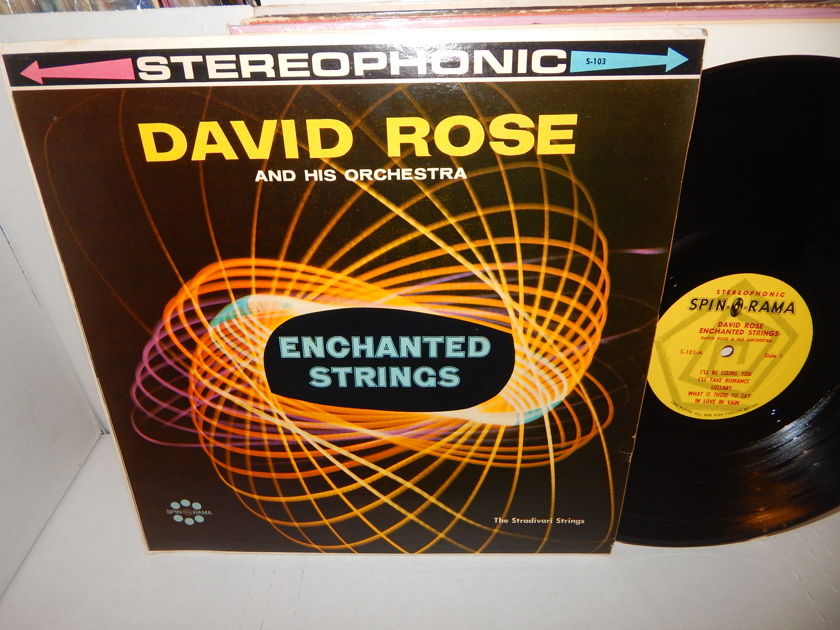 DAVID ROSE Enchanted Strings - The Stradivari Strings  Pop String Orchestra LP VG++