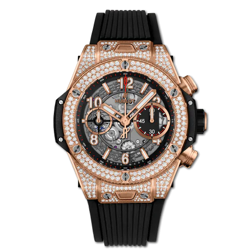 Big Bang Unico 42 King Gold / Pavé / Black