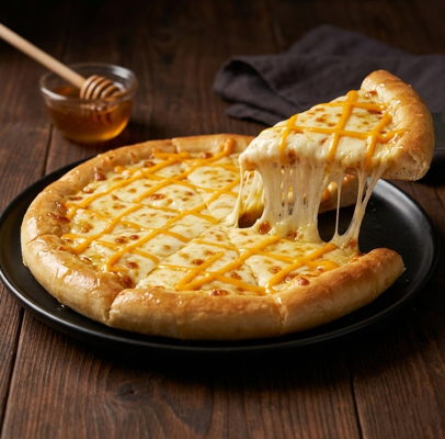 Pizza phô mai mật ong