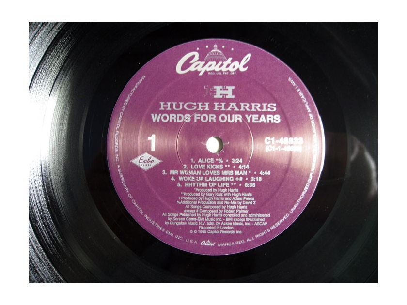 Hugh Harris - Words For Our Years - 1990  Capitol Records C1-48833