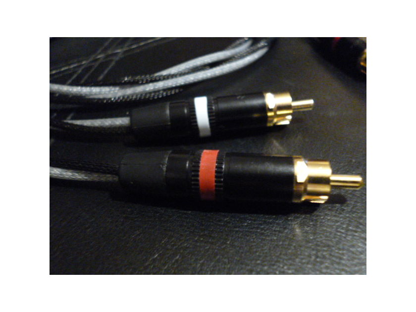 Schmitt Custom Audio Cables 24g Solid Vin.West/Elec RCA Interconnects 1mtr 1pr