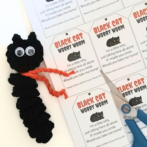 Zwart Kat Bezorg Worm Haakpatroon