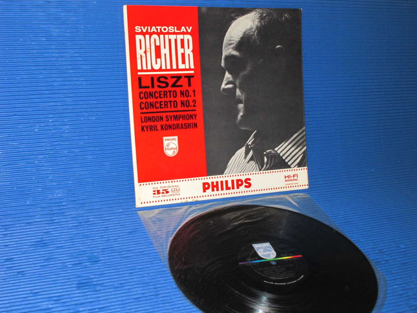 LISZT / Kondrashin / Richter  - "Concerto 1 & 2" -  Philips 1962 Mono SEALED