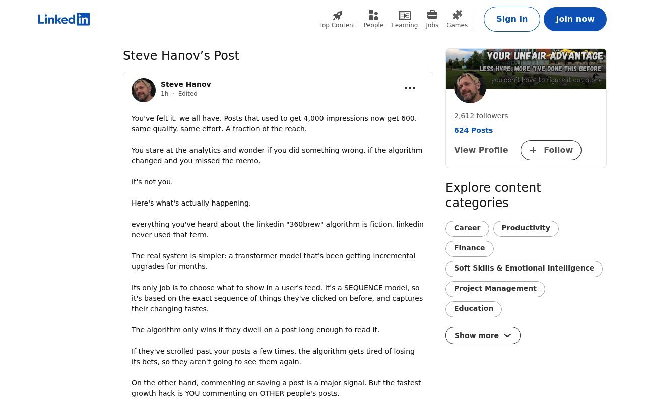 Linkedin Algorithm | Steve Hanov