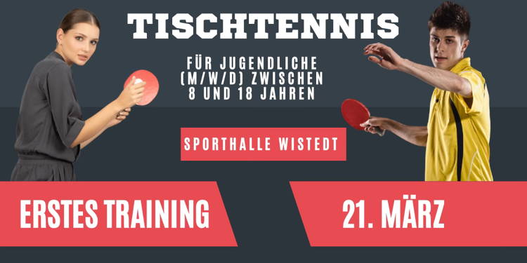 Eröffnungsveranstaltung Tischtennis für Jugendliche