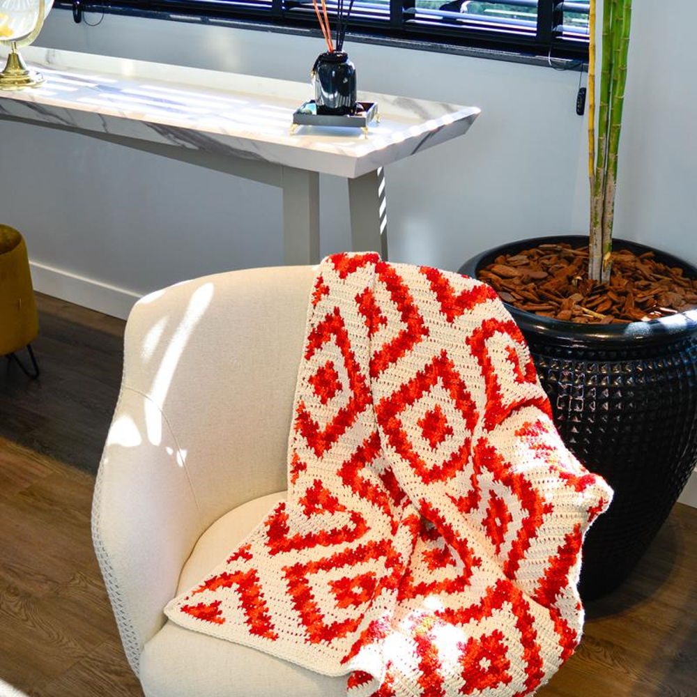 Diamond Throw Crochet Pattern