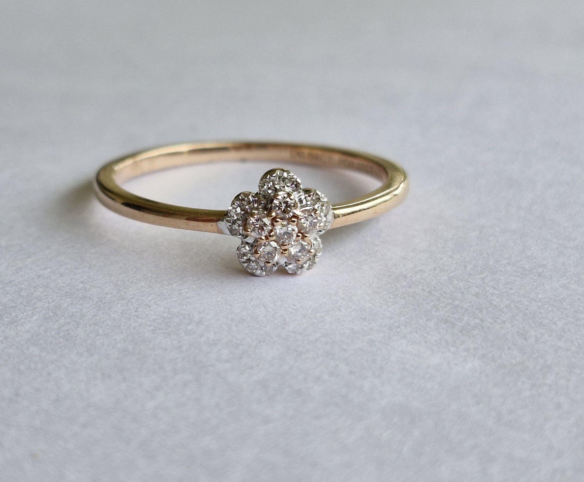 Rose Fancy Pink Diamond And Diamond Dress Ring