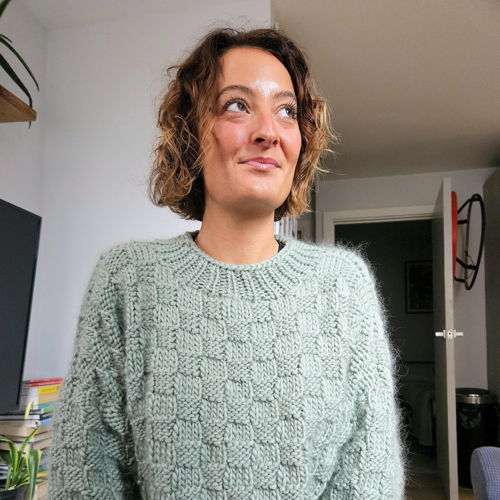 The basket weave sweater - knitting pattern