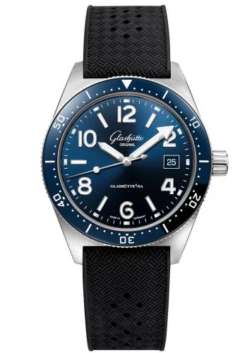SeaQ Date Stainless Steel / Blue / Rubber / Pin