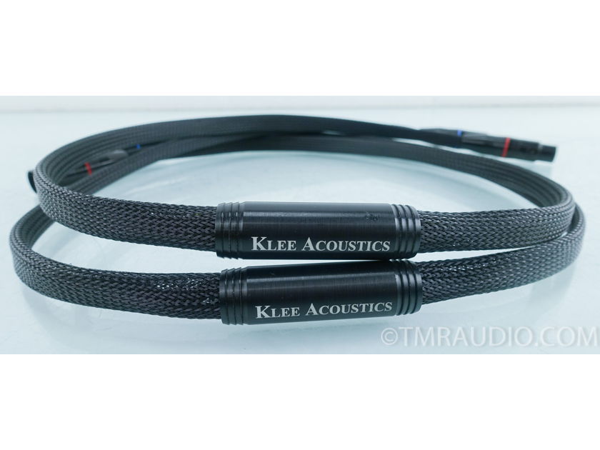 Klee Acoustics XLR Cables; 4 ft. Pair of Interconnects (9457)