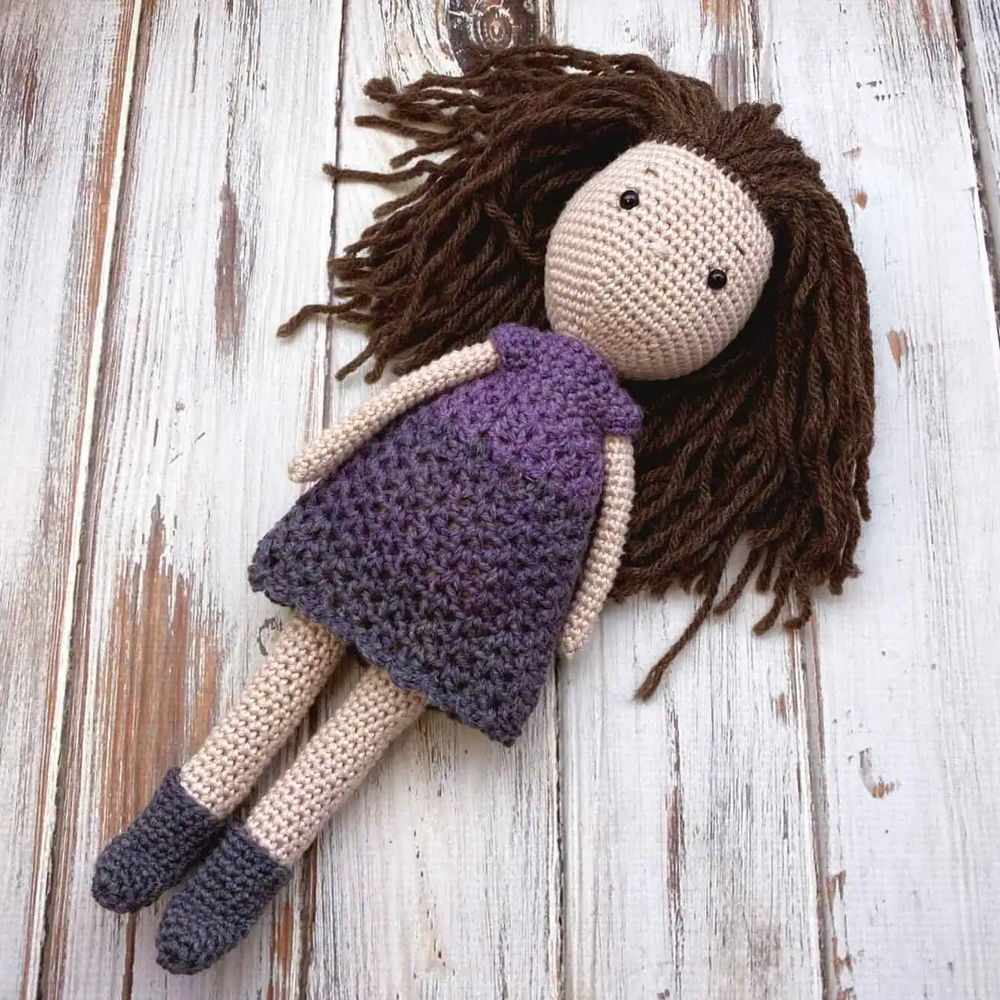 Morgan Crochet Doll with Video Tutorials