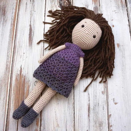 Morgan Crochet Doll with Video Tutorials