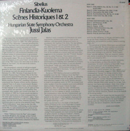★Sealed★ London-Decca / - JALAS, Sibelius Finlandia!