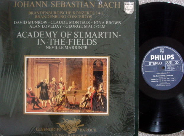 Philips / MARRINER, - Bach Brandenburg Concertos No.3~5...