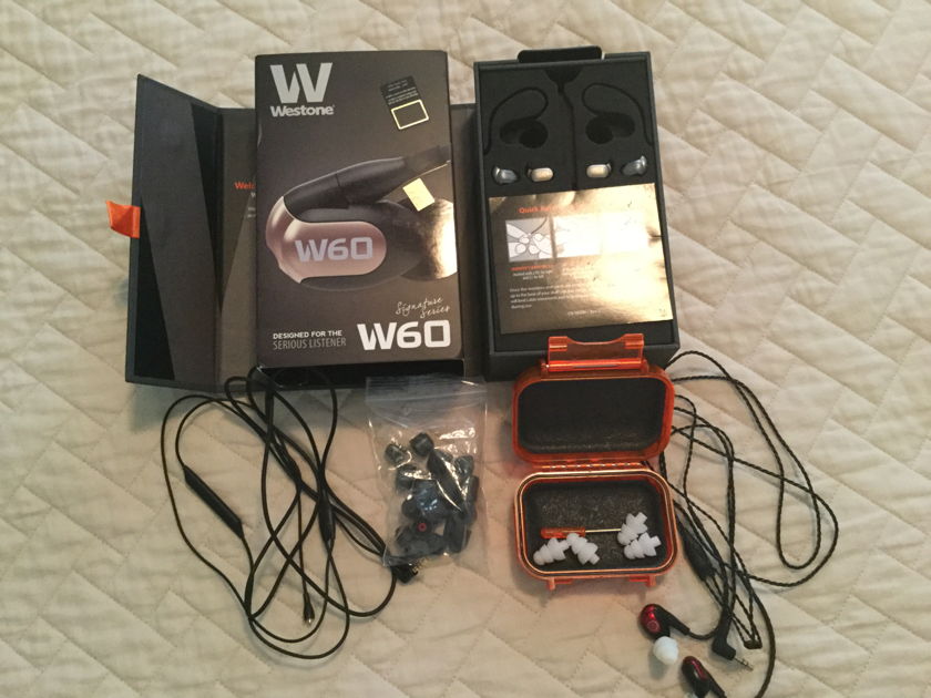 WESTONE LABS W-60 audiophile earbuds W-60 Westone W-60 audiophile
