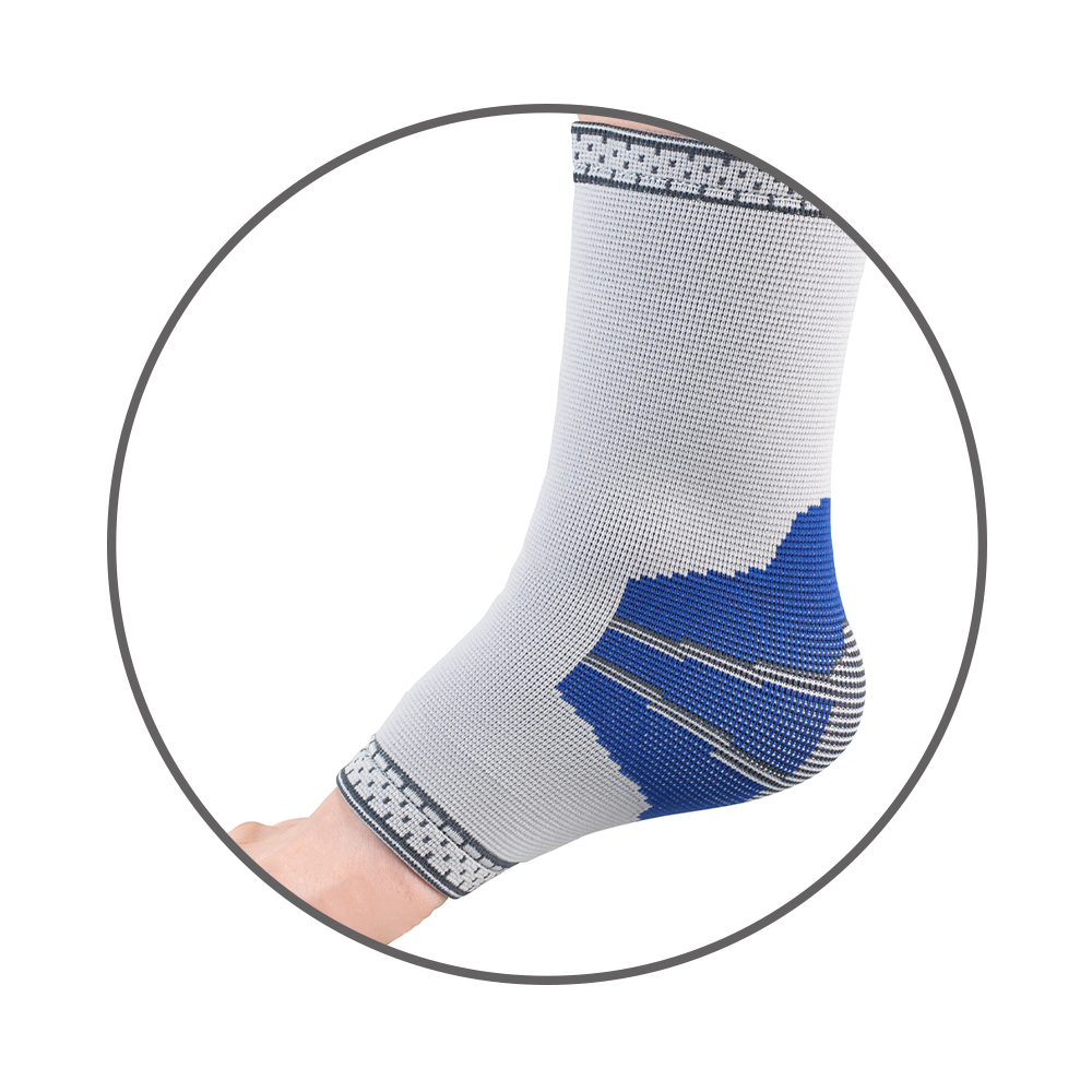 CLOSE-UP ON PULLOVER ELASTIC ANKLE SUPPORT