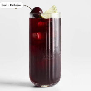 Symphony 16-Oz. Fluted Glass + Reviews | Crate & Barrel