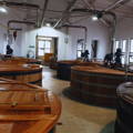 Cuves de fermentation Washbacks de la distillerie Talisker sur l'île de Skye dans les Hébrides intérieures d'Ecosse