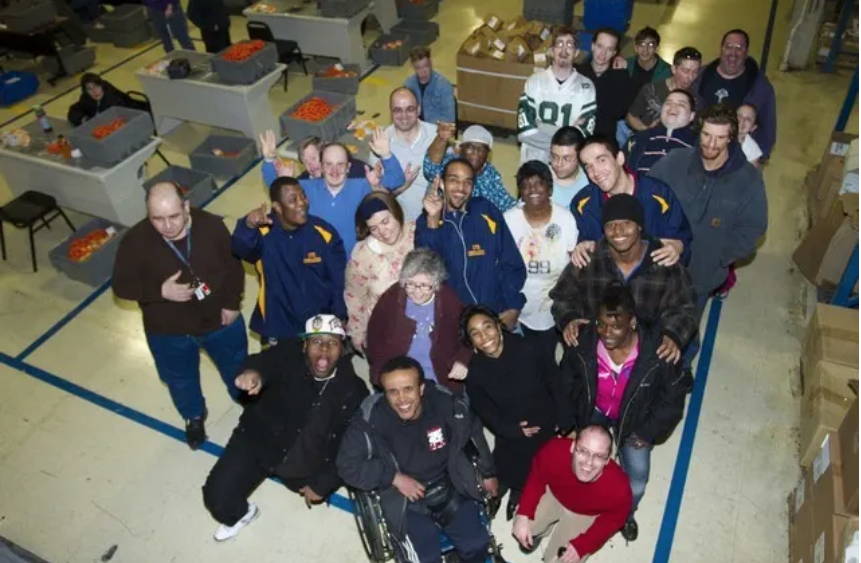 Disabled american veterans at the bagups production facility