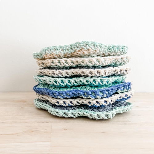 Snow Drop Coasters Crochet Pattern