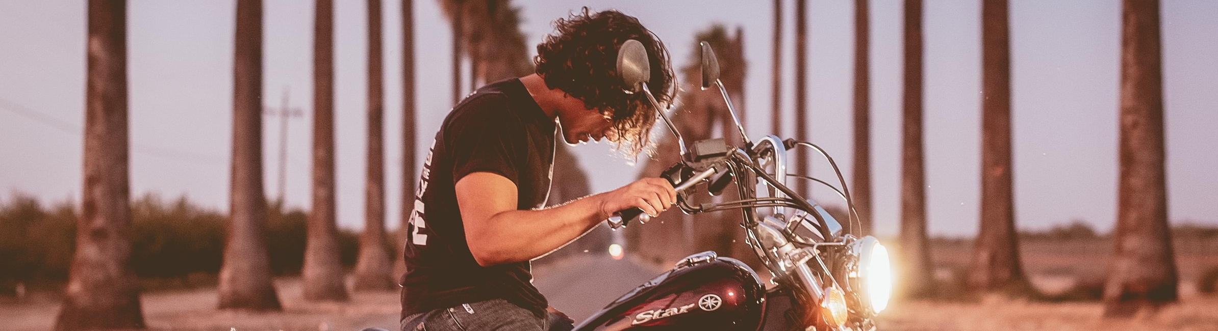 man on motorbike