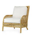 Open Weave Rattan Accent Chair