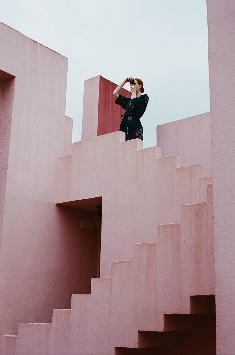 La Muralla Roja by Ricardo Bofill | Photographed by Hannah Davis for Wolf & Moon Jewellery