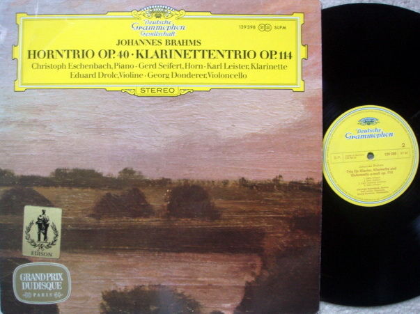 DGG / ECHENBACH-SEIFERT-DROLC, - Brahms Horn Trio Op.40...