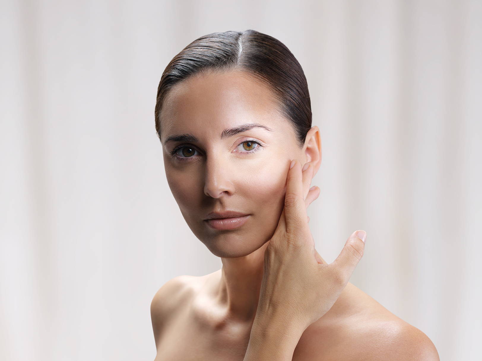 Model's face