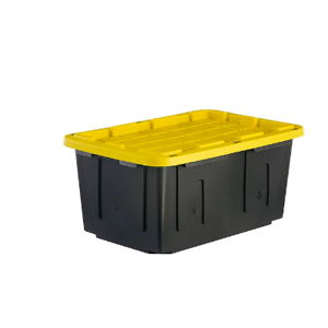 Project Source Commander Large 27-Gallon s (108-Quart) Black Heavy Duty Tote with Standard Snap Lid