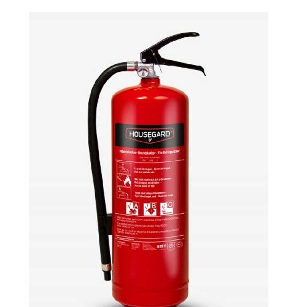 Housegard Pulverslukker 6 kg 55A, rød